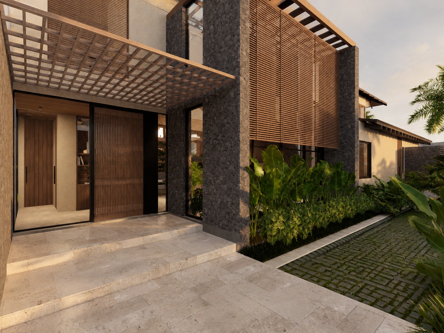 Villa entrance