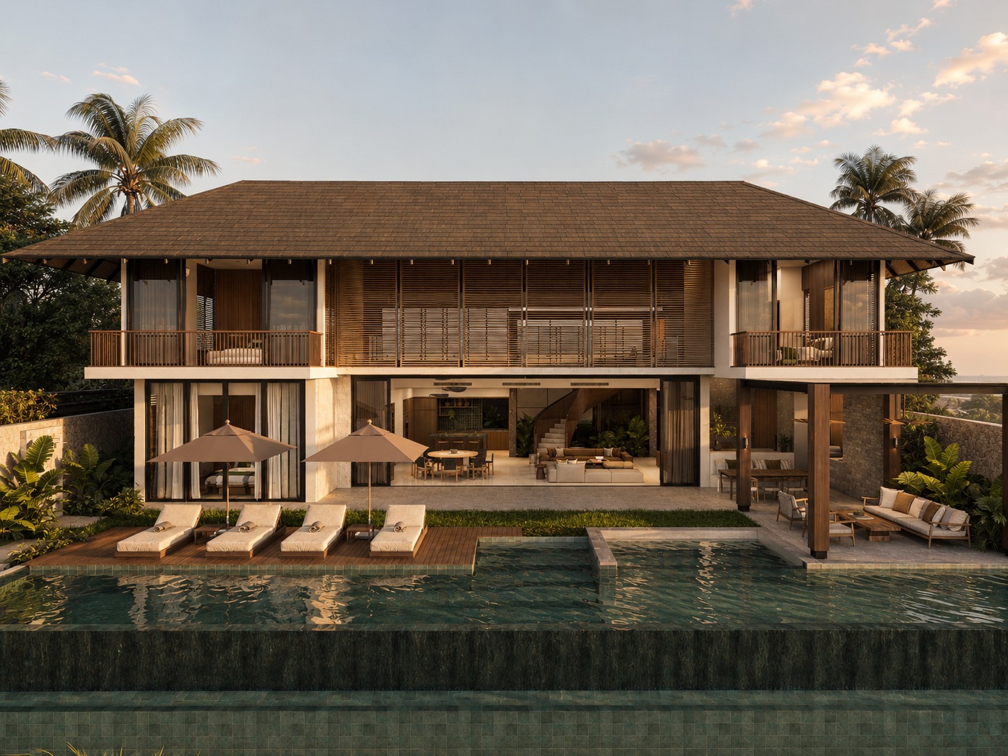 Villa from the pool